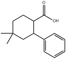 4,4-dimethyl-2-phenylcyclohexane-1-carboxylic acid 구조식 이미지