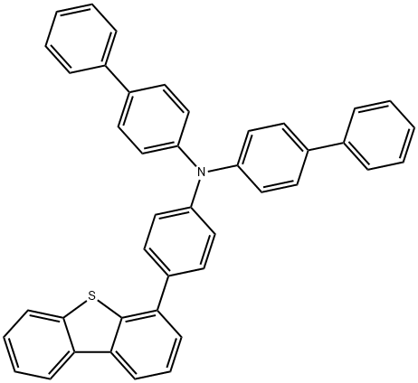 N-([1,1'-biphenyl]-4-yl)-N-(4-(dibenzo[b,d]thiophen-4-yl)phenyl)-[1,1'-biphenyl]-4-amine Structure