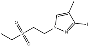 1-[2-(ethanesulfonyl)ethyl]-3-iodo-4-methyl-1H-pyrazole Structure