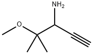 4-methoxy-4-methylpent-1-yn-3-amine Structure