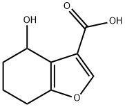 4-hydroxy-4,5,6,7-tetrahydro-1-benzofuran-3-carboxylic acid 구조식 이미지