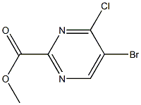 methyl 5-bromo-4-chloropyrimidine-2-carboxylate Structure