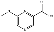 6-(methylsulfanyl)pyrazine-2-carboxylic acid Structure