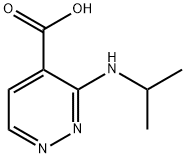 3-(isopropylamino)pyridazine-4-carboxylic acid 구조식 이미지