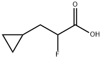 3-cyclopropyl-2-fluoropropanoic acid 구조식 이미지