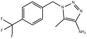 5-methyl-1-{[4-(trifluoromethyl)phenyl]methyl}-1H-1,2,3-triazol-4-amine 구조식 이미지