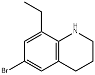 6-bromo-8-ethyl-1,2,3,4-tetrahydroquinoline 구조식 이미지