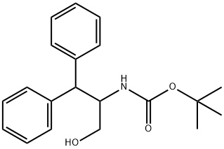 tert-Butyl (3-hydroxy-1,1-diphenylpropan-2-yl)carbamate Structure