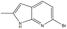 6-bromo-2-methyl-1H-pyrrolo[2,3-b]pyridine 구조식 이미지