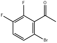 1-(6-bromo-2,3-difluorophenyl)ethanone Structure