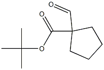 tert-butyl 1-formylcyclopentane-1-carboxylate 구조식 이미지