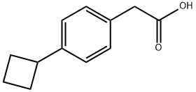 2-(4-cyclobutylphenyl)acetic acid 구조식 이미지