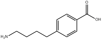 Benzoic acid, 4-(4-aminobutyl)- Structure