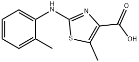 5-Methyl-2-o-tolylaminothiazole-4-carboxylic acid Structure