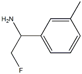 2-FLUORO-1-(3-METHYLPHENYL)ETHAN-1-AMINE Structure