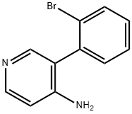 3-(2-BROMOPHENYL)PYRIDIN-4-AMINE 구조식 이미지