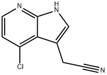 2-{4-chloro-1H-pyrrolo[2,3-b]pyridin-3-yl}acetonitrile 구조식 이미지