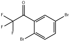 Ethanone, 1-(2,5-dibromophenyl)-2,2,2-trifluoro- Structure