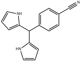 Benzonitrile, 4-(di-1H-pyrrol-2-ylmethyl)- 구조식 이미지