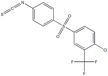 1-chloro-4-(4-isothiocyanatophenylsulfonyl)-2-(trifluoromethyl)benzene 구조식 이미지