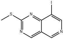 8-iodo-2-methylsulfanyl-pyrido[4,3-d]pyrimidine Structure