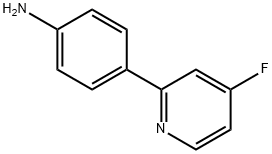 4-Fluoro-2-(4-aminophenyl)pyridine 구조식 이미지
