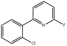 2-Fluoro-6-(2-chlorophenyl)pyridine 구조식 이미지