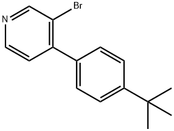 3-BROMO-4-(4-TERT-BUTYLPHENYL)PYRIDINE 구조식 이미지