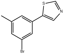 3-Methyl-5-(thiazol-5-yl)bromobenzene Structure