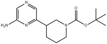 2-Amino-6-(N-Boc-piperidin-3-yl)pyrazine Structure