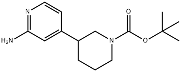 2-Amino-4-(N-Boc-piperidin-3-yl)pyridine 구조식 이미지