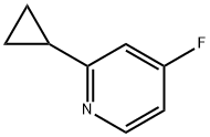 4-Fluoro-2-(cyclopropyl)pyridine 구조식 이미지