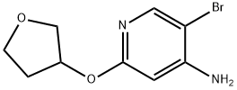 4-Amino-3-bromo-6-(tetrahydrofuran-3yloxy)pyridine Structure