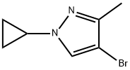 4-Bromo-3-methyl-1-(cyclopropyl)-1H-pyrazole 구조식 이미지