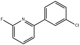 2-Fluoro-6-(3-chlorophenyl)pyridine Structure