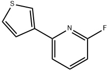 2-Fluoro-6-(3-thienyl)pyridine Structure