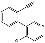 2-(4-CHLOROPYRIDIN-3-YL)BENZONITRILE 구조식 이미지