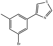 3-Methyl-5-(thiazol-4-yl)bromobenzene Structure