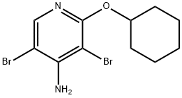 4-Amino-3,5-dibromo-2-(cyclohexyloxy)pyridine Structure
