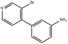 3-Bromo-4-(3-aminophenyl)pyridine 구조식 이미지