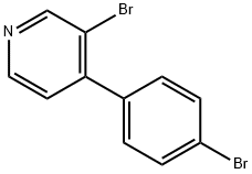 3-Bromo-4-(4-bromophenyl)pyridine 구조식 이미지