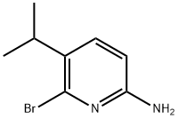 2-Amino-5-(iso-propyl)-6-bromopyridine 구조식 이미지