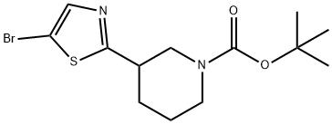 5-Bromo-2-(N-Boc-piperidin-3-yl)thiazole Structure
