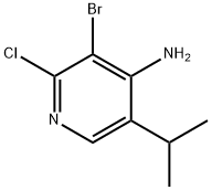 4-Amino-2-chloro-3-bromo-5-(iso-propyl)pyridine Structure