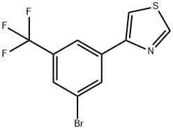 3-Trifluoromethyl-5-(thiazol-4-yl)bromobenzene 구조식 이미지
