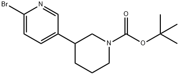 2-Bromo-5-(N-Boc-Piperidin-3-yl)pyridine 구조식 이미지