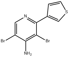 4-Amino-3,5-dibromo-2-(3-thienyl)pyridine Structure