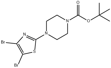 4,5-Dibromo-2-(N-Boc-piperidin-4-yl)thiazole Structure