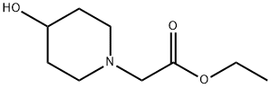 ethyl 2-(4-hydroxypiperidin-1-yl)acetate 구조식 이미지