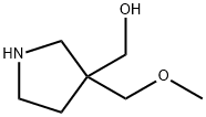 [3-(methoxymethyl)pyrrolidin-3-yl]methanol Structure